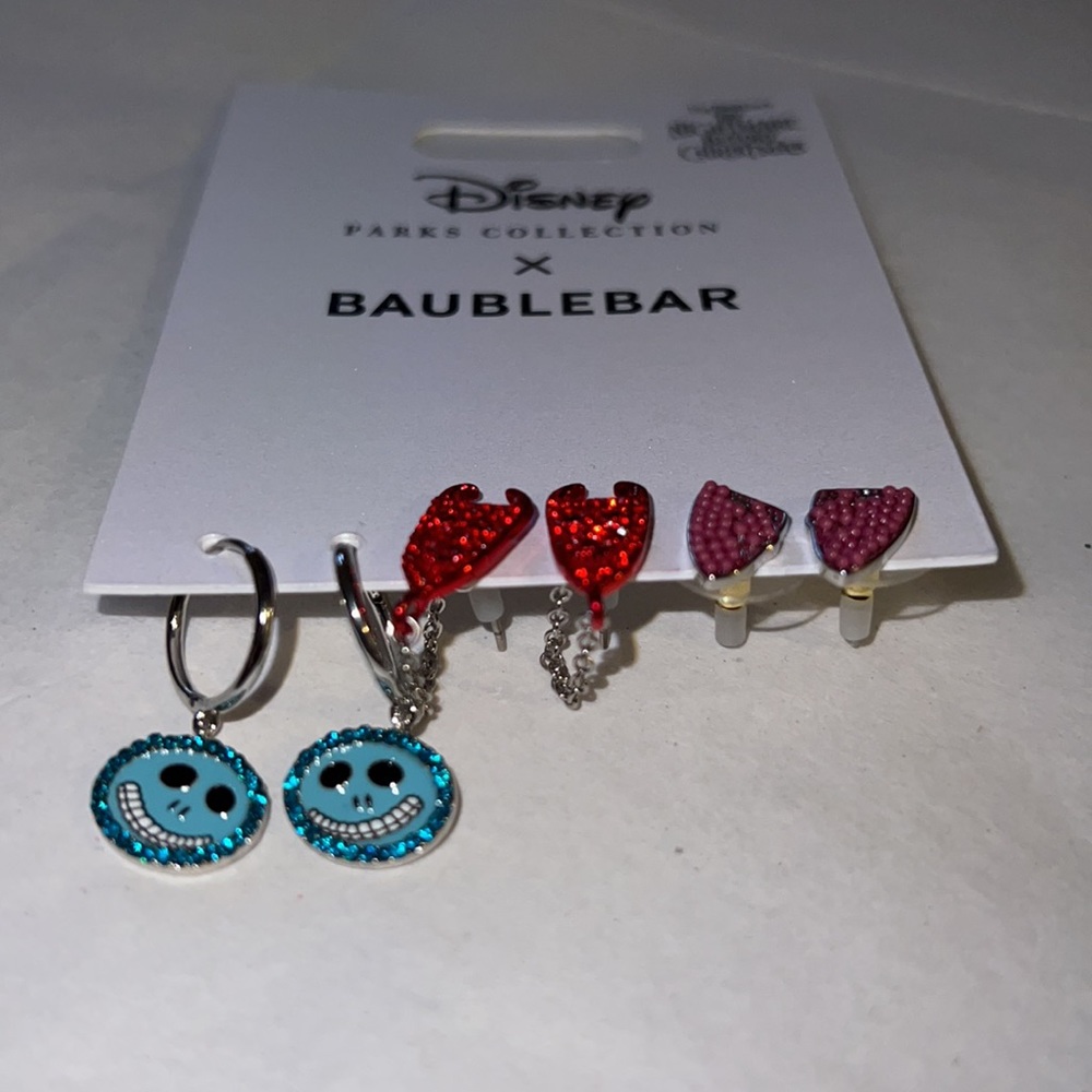 DISNEY Lock, Shock & Barrel Earring Set BaubleBar The Nightmare Before Christmas